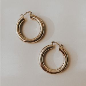 gold hoop earrings